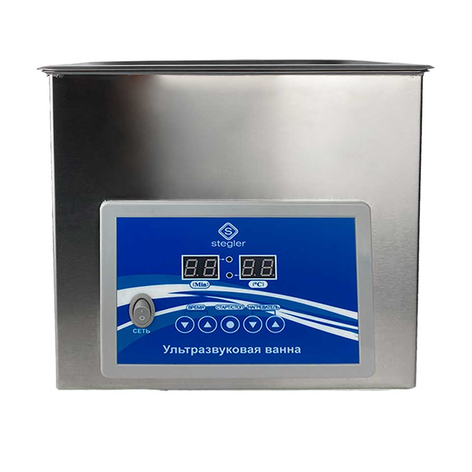 Ультразвуковая ванна (мойка) Stegler 3DT (3 л, 20-80°C, 120W)